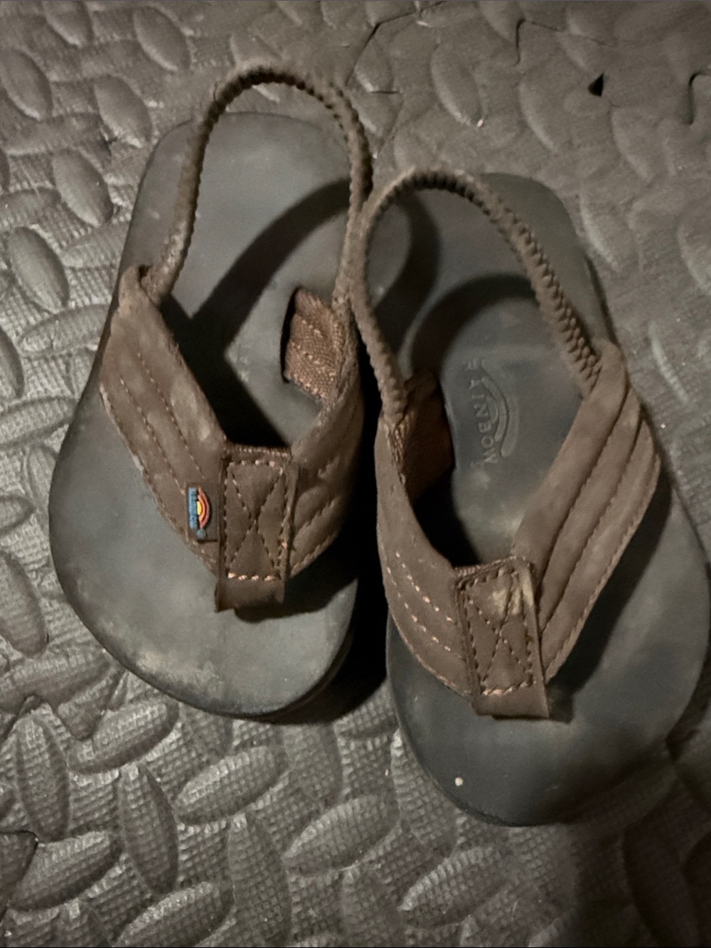 Rainbow sandal Kids Brown Flip Flop Sandals - Comfortable Everyday Wear